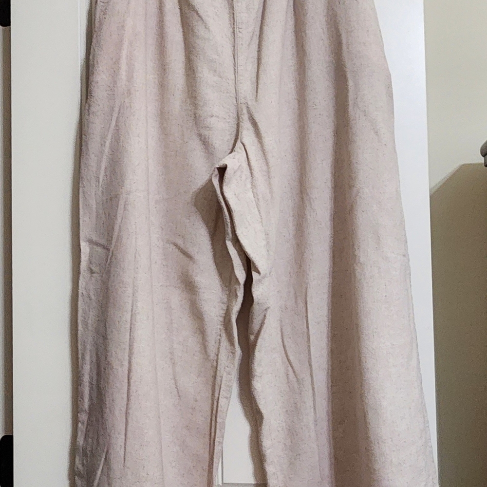 Old Navy Beige Wide-Leg Pants